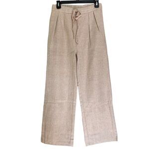 Mod Ref Piper and Scoot Beige Mid Rise Twill Straight Leg Pants Size Small